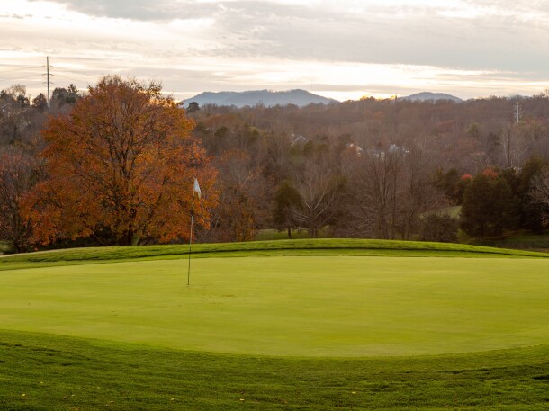 Hole 1 on golf course